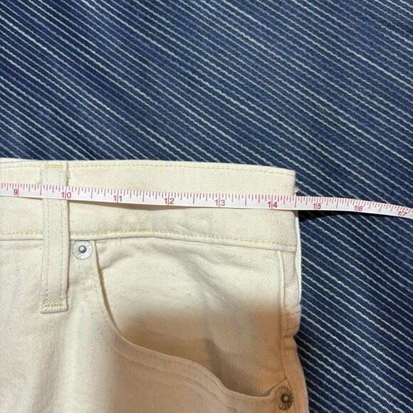 J.Crew Demi Boot Crop Jeans Women 27 Ivory Raw Hem Coastal Cowgirl Resortcore - Picture 9 of 11